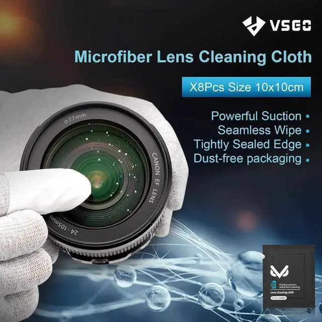 Alt view image 3 of 7 - VSGO Professional Camera Cleaning Kit with Portable Bag Air Blower Lens Cleaning Pen Spray Cotton Swab Cloth Compatible with Canon, Nikon, Sony DSLR Cameras and Sensitive Electronics Bundle(VS-A3E)
