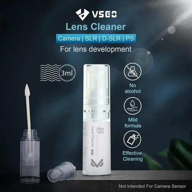 Alt view image 5 of 7 - VSGO Professional Camera Cleaning Kit with Portable Bag Air Blower Lens Cleaning Pen Spray Cotton Swab Cloth Compatible with Canon, Nikon, Sony DSLR Cameras and Sensitive Electronics Bundle(VS-A3E)