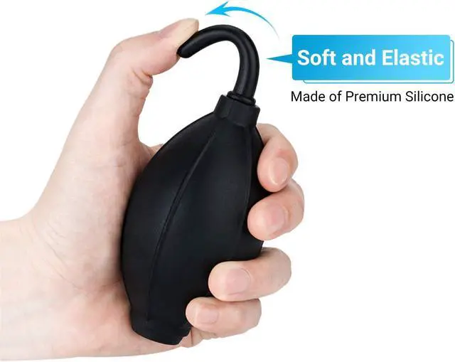 Alt view image 3 of 7 - Soft Tip Silicone Super Air Blower Blaster Pump Dust Cleaner Include Micro Fiber Cleaning Cloth, Bulb Blower for Digital SLR Lens Sensor LCD Screens Musical Instruments Keyboards Telescope Filters