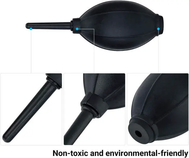 Alt view image 6 of 7 - Soft Tip Silicone Super Air Blower Blaster Pump Dust Cleaner Include Micro Fiber Cleaning Cloth, Bulb Blower for Digital SLR Lens Sensor LCD Screens Musical Instruments Keyboards Telescope Filters