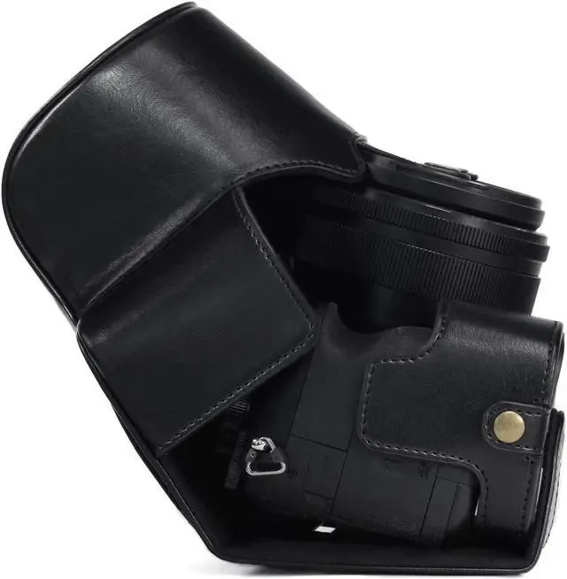 Alt view image 3 of 7 - Ever Ready Leather Camera Case Compatible with Sony Cyber-Shot DSC-RX10 IV DSC-RX10 III