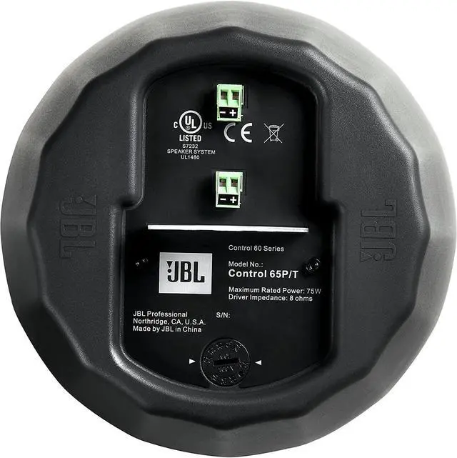 Alt view image 4 of 4 - C65P/T Compact Full-Range Hanging Pendant Speaker, Black, Sold as Pair