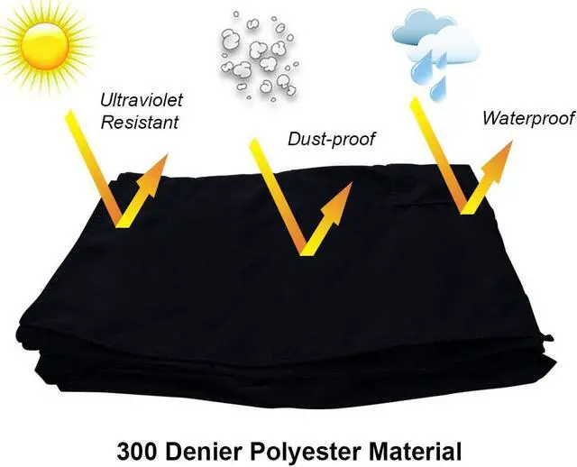 Alt view image 5 of 6 - Outdoor Waterproof and Weatherproof TV Cover for 70 to 75 inch Outside Flat Screen TV