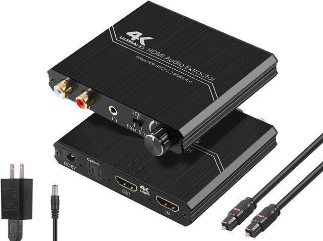4K HDMI AUDIO EXTRACTOR 60HZ 4:4:4 SUPPORTS 18GBPS
