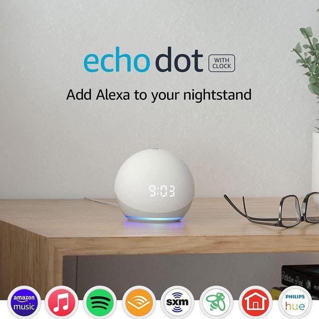 Alt view image 15 of 20 - Amazon 53-023503 Home AutomationEcho Dot (4th Gen) | Smart Speaker with Clock and Alexa | Glacier White