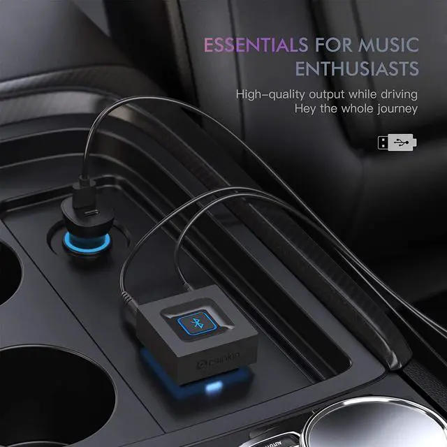 Alt view image 5 of 7 - Esinkin Wireless Audio Receiver for Music Streaming Sound System Works with Smart Phones, Tablets and Car, Wireless Adapter for Speakers