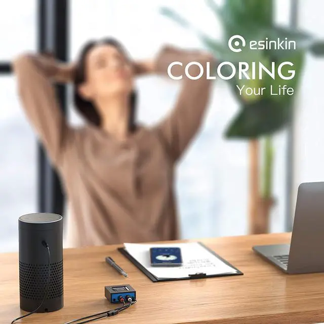 Alt view image 7 of 7 - Esinkin Wireless Audio Receiver for Music Streaming Sound System Works with Smart Phones, Tablets and Car, Wireless Adapter for Speakers