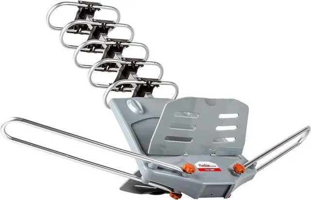 Alt view image 6 of 7 - Five Star Outdoor 150 Mile Motorized 360 Degree Rotation OTA Amplified HDTV Antenna for 2 TVs Support - UHF/VHF/1080P Channels Wireless Remote Control - 40 FT RG6 Coax Cable, Welcome to consult