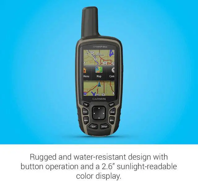 Alt view image 14 of 17 - Garmin GPSMAP 64sx Handheld GPS Navigator Handheld Mountable 0100225810