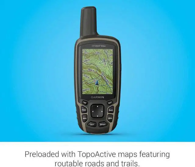 Alt view image 15 of 17 - Garmin GPSMAP 64sx Handheld GPS Navigator Handheld Mountable 0100225810