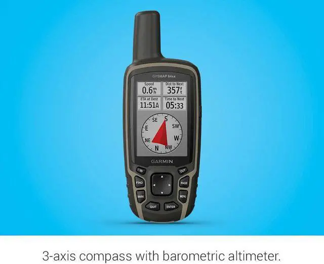 Alt view image 16 of 17 - Garmin GPSMAP 64sx Handheld GPS Navigator Handheld Mountable 0100225810