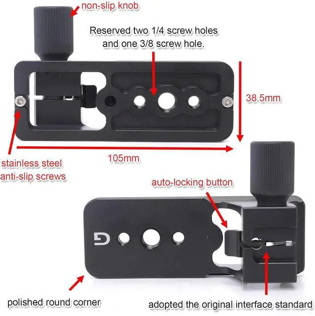 Alt view image 3 of 7 - Lens Collar Stand Replacement Foot Tripod Mount Ring Base Compatible with Sony FE 200-600mm f/5.6-6.3 G OSS Lens SEL200600G, Lens Support Holder with Arca-Swiss Fit Quick Release Plate Dovetail Groove