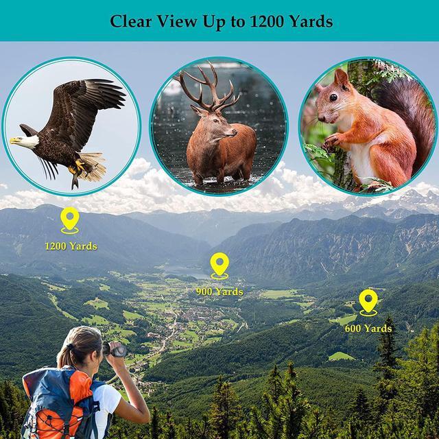 Alt view image 5 of 7 - 12x56 HD Monocular Telescope with Smartphone Adapter, Upgraded Tripod, Hand Strap - High Power Monocular with Clear Low Light Vision for Star Watching - Lightweight Monocular for Bird Watching Hunting
