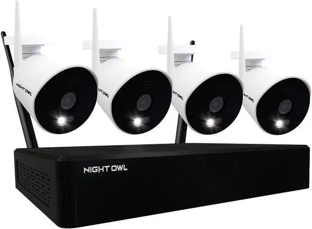 Main image of Night Owl 1080p Smart Security System with 4 AC Powered 1080p HD Wi-Fi IP Indoor/Outdoor Cameras with Night Vision and 1TB Hard Drive (Expandable up to a Total of 10 Wi-Fi Devices)