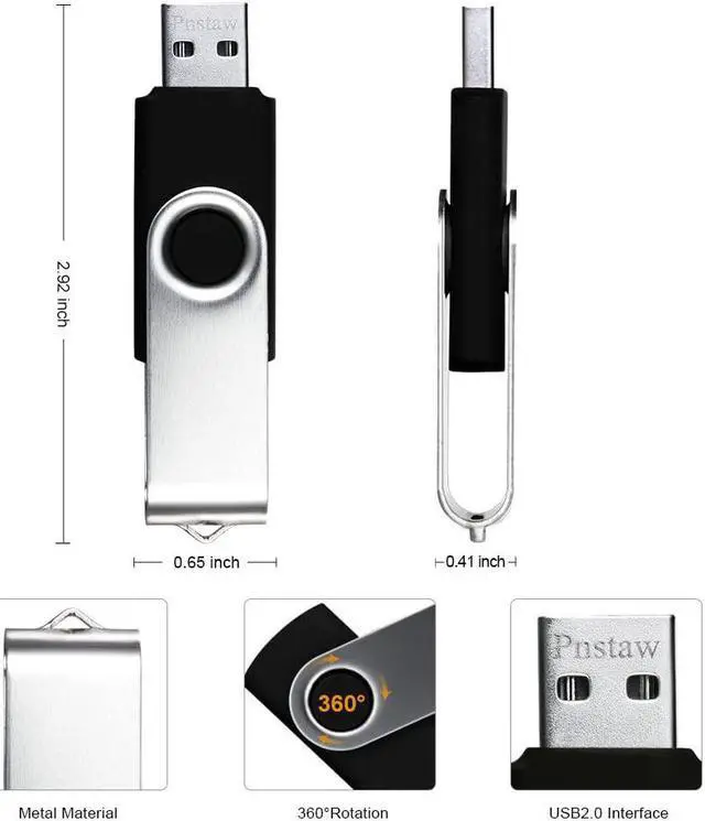 Alt view image 5 of 7 - 32GB USB 2.0 Flash Drive Swivel Memory Stick Thumb Drive Pen Drives Jump Drive for Data Storage File Sharing(10 Pack Multi-Color) (32GB)