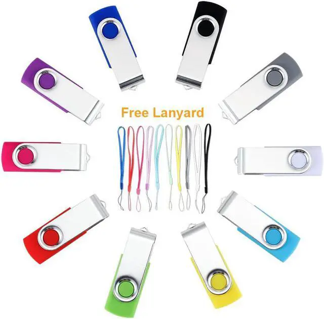 Alt view image 2 of 7 - 32GB USB 2.0 Flash Drive Swivel Memory Stick Thumb Drive Pen Drives Jump Drive for Data Storage File Sharing(10 Pack Multi-Color) (32GB)