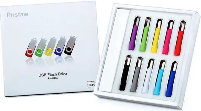Alt view image 3 of 7 - 32GB USB 2.0 Flash Drive Swivel Memory Stick Thumb Drive Pen Drives Jump Drive for Data Storage File Sharing(10 Pack Multi-Color) (32GB)