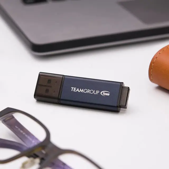 Alt view image 3 of 7 - C211 16GB USB 3.2 Gen 1 3.1/3.0 Metal Made of Aluminum Alloy Read 75MB/s Flash Thumb Drive Memory Stick Compatible with Computer/Laptop Navy Blue TC211316GL01