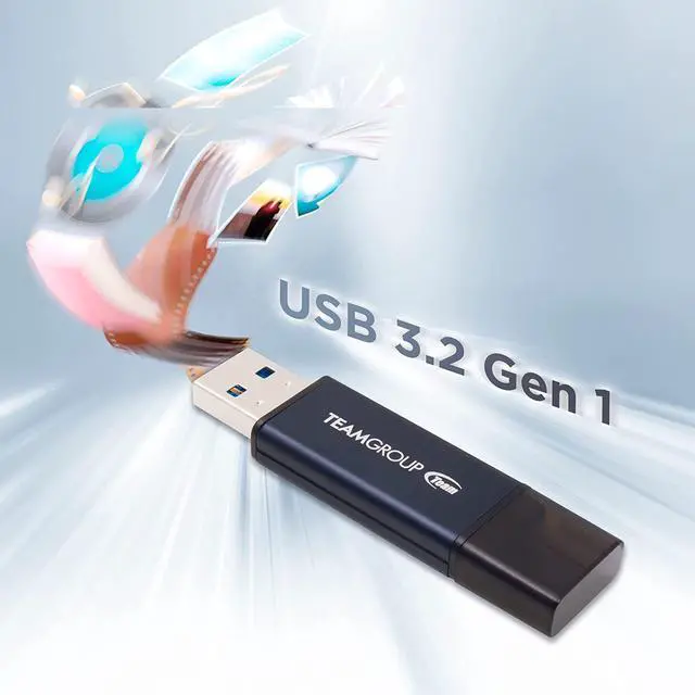 Alt view image 6 of 7 - C211 16GB USB 3.2 Gen 1 3.1/3.0 Metal Made of Aluminum Alloy Read 75MB/s Flash Thumb Drive Memory Stick Compatible with Computer/Laptop Navy Blue TC211316GL01