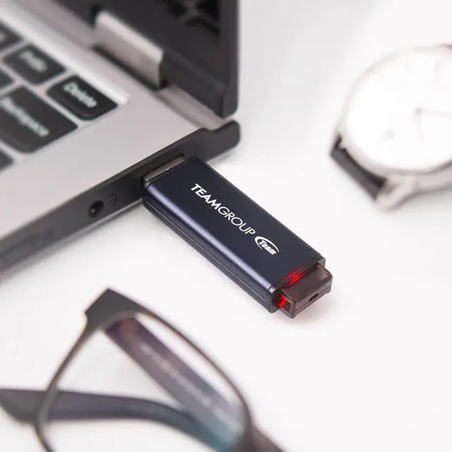 Alt view image 7 of 7 - C211 16GB USB 3.2 Gen 1 3.1/3.0 Metal Made of Aluminum Alloy Read 75MB/s Flash Thumb Drive Memory Stick Compatible with Computer/Laptop Navy Blue TC211316GL01