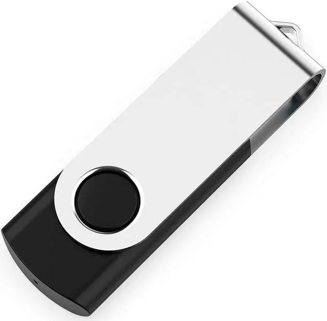 Alt view image 7 of 7 - 2 Pack 64GB USB Flash Drive USB 2.0 Thumb Drives Jump Drive Fold Storage Memory Stick Swivel Design - Black