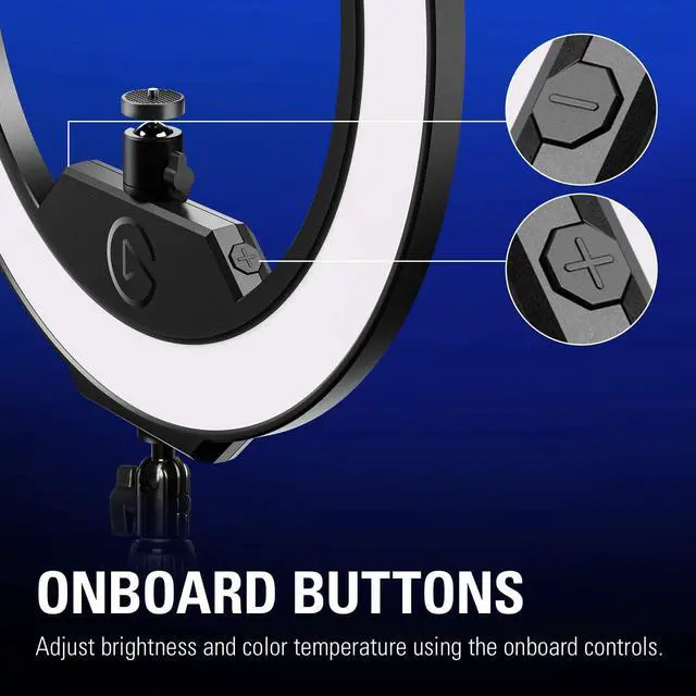 Alt view image 5 of 7 - Elgato Ring Light - Premium 2500 lumens Light with desk clamp and ball mount for Streaming, TikTok, Instagram, Home Office, Temperature and Brightness app-adjustable on Mac, PC, iOS, Android