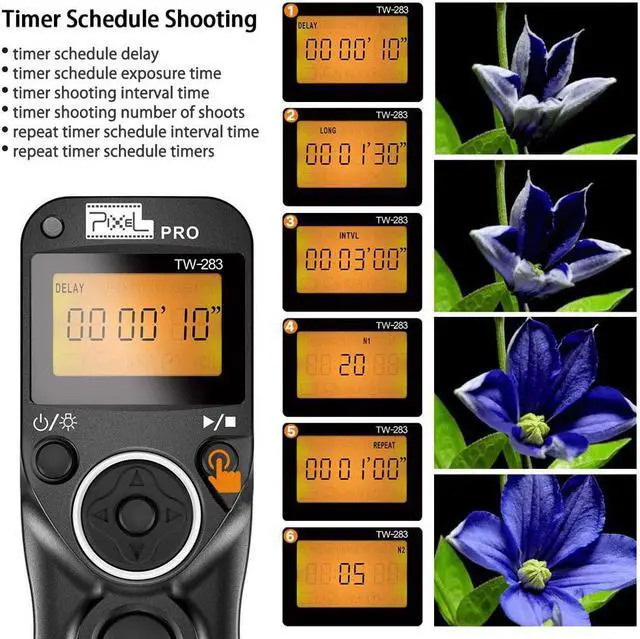 Alt view image 4 of 7 - Wireless Remote Shutter Compatible for  Alpha a7 a7II III R RII RIII A7IV a7RIV a7S a300 a6000 a6500 a6400 a6300 a77II a100 a300 a450 a500 a580 a700 a850 a33 a55 a58 a65 a77 a99 RX100 II III IV