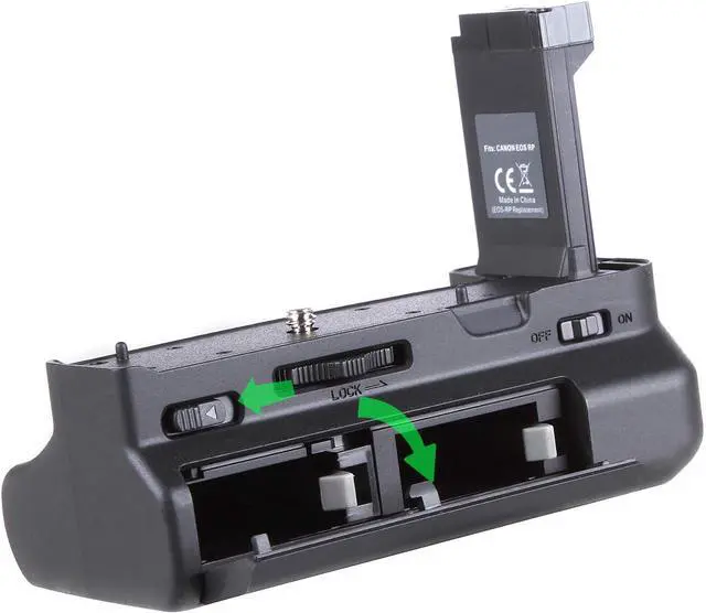 Alt view image 5 of 7 - Pro Vertical Multi Power Battery Pack Grip Holder for Canon EOS RP, R8 Camera Replacement for EG-E1 with Signal Transferring Cable, uses one or Two LP-E17 Batteries (Batteries NOT Included)