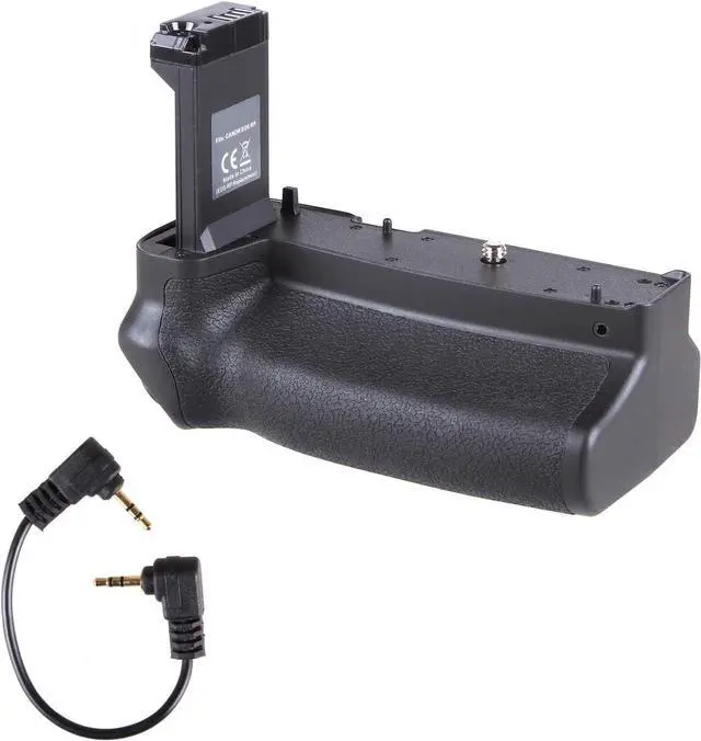 Alt view image 3 of 7 - Pro Vertical Multi Power Battery Pack Grip Holder for Canon EOS RP, R8 Camera Replacement for EG-E1 with Signal Transferring Cable, uses one or Two LP-E17 Batteries (Batteries NOT Included)