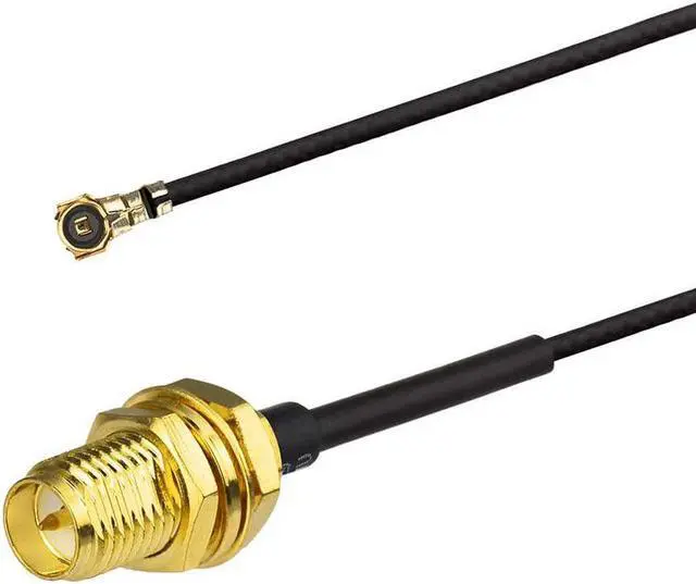 Alt view image 3 of 7 - Bingfu U.FL IPX IPEX MHF4 to RP-SMA Female Bulkhead Mount WiFi Antenna Cable 30cm 12 inch 2-Pack for Intel AX200NGW 8265AC 8265NGW 7265AC 9560AC M.2 NGFF Interface Wireless Network Card WiFi Adapter