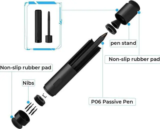 Alt view image 7 of 7 - XP-PEN Artist12 11.6 Inch FHD Drawing Monitor Pen Display Graphic Monitor with PN06 Battery-Free Multi-Function Pen Holder and Glove 8192 Pressure Sensitivity