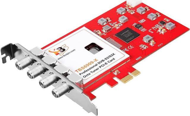 Alt view image 4 of 5 - TBS6909X DVB-S/ S2/ S2X 8 Tuner PCI Express Digital Satellite TV Card for Live TV