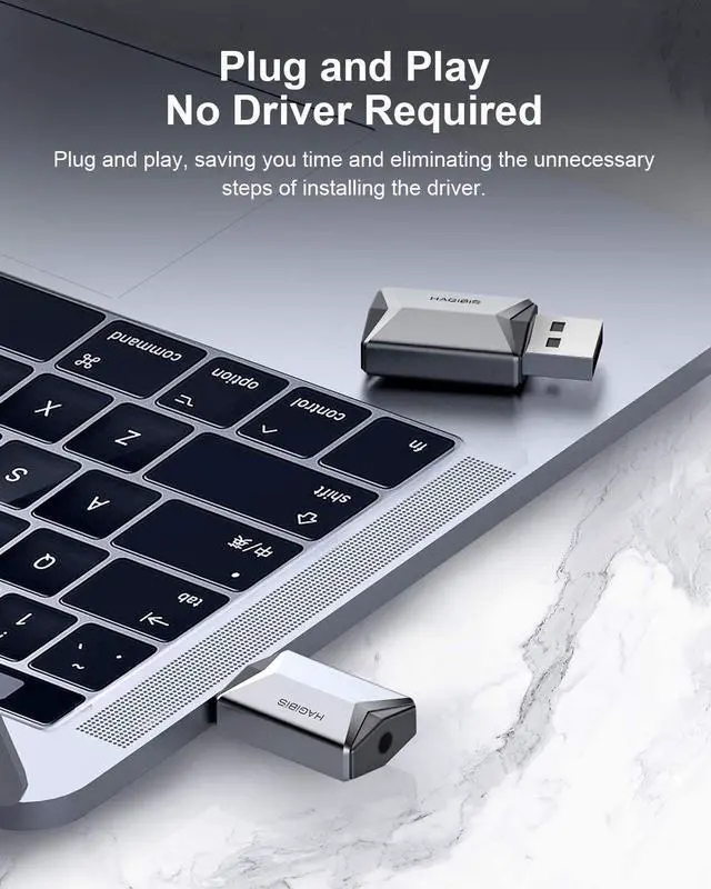 Alt view image 5 of 7 - Hagibis USB External Sound Card Adapter Alloy 2 in 1 USB to 3.5mm AUX TRRS Headphone and Microphone Jack Audio Adapter Mic Stereo Sound Card for Windows, Mac, PC, Laptops, Desktops, PS4, PS5 (Grey)