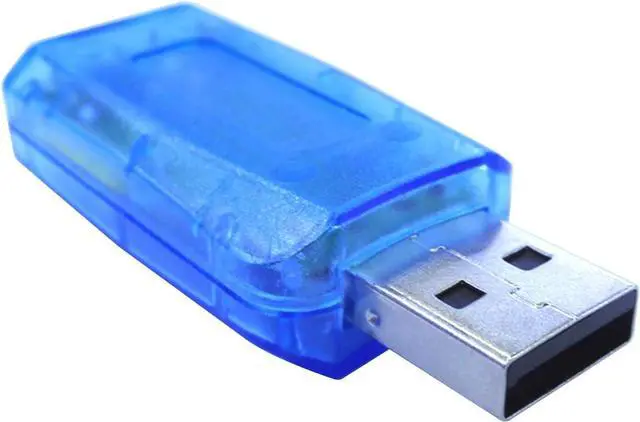 Alt view image 3 of 7 - USB Audio Adapter 3.5mm Headphone and Microphone Jacks External Stereo Sound Card Plug and Play No Drivers Needed Compatible Windows Mac Linux PC Notebook Desktop PS4 (Three Colors)