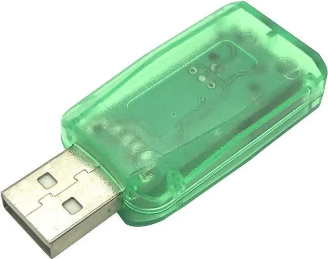 Alt view image 7 of 7 - USB Audio Adapter 3.5mm Headphone and Microphone Jacks External Stereo Sound Card Plug and Play No Drivers Needed Compatible Windows Mac Linux PC Notebook Desktop PS4 (Three Colors)