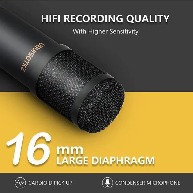 Alt view image 2 of 7 - Podcast Equipment Bundle, BM-800 Mic Kit and V8 Live Sound Card with Audio Mixer, Mic for Gaming, Live Streaming, Podcasting, Music Recording, with Adjustment Arm Stand