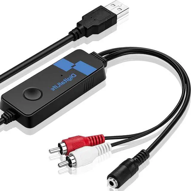 Main image of External USB Gaming Sound Card Adapter Compatible for PS4 Pro (3.5mm 4-Position x 1 Female, RCA Stereo x 2 Male, Win & Mac)