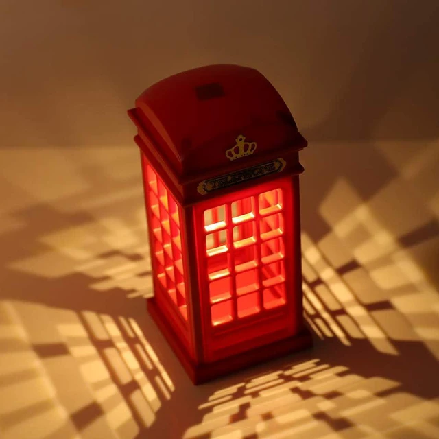 Alt view image 3 of 5 - Vintage London Telephone Booth Designed USB Charging LED Night Lamp Touch Sensor Table Desk Light for Bedroom Students Dormitory Illumination Home Bar Decoration Novelty Birthday Adjustable Brightness