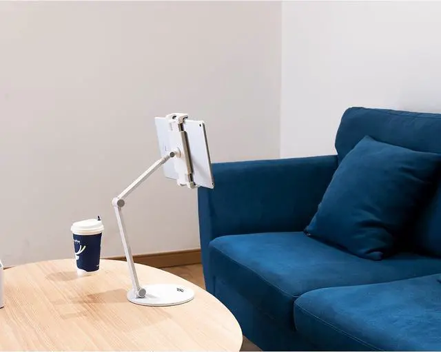 Alt view image 6 of 6 - Tablet Stand Tightness Adjustable 360°Rotatable Multi-Angle Eye-Level Aluminum Solid Long Arm Tablets Stands for iPad Pro Air  Surface Pro 3/4/5/6/7/X  Galaxy Tabs Kindle etc