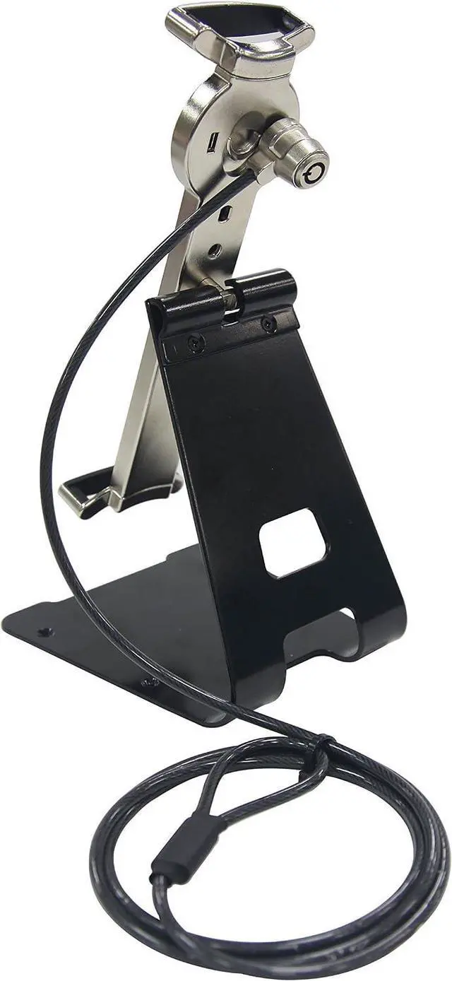 Alt view image 4 of 7 - Universal Tablet Holder - CTA Universal Anti-Theft Security Grip Holder with Metal Stand for Tablets iPad 10.2" (7th/ 8th/ 9th Generation), & Other 710" Tablets (PAD-UATGS)