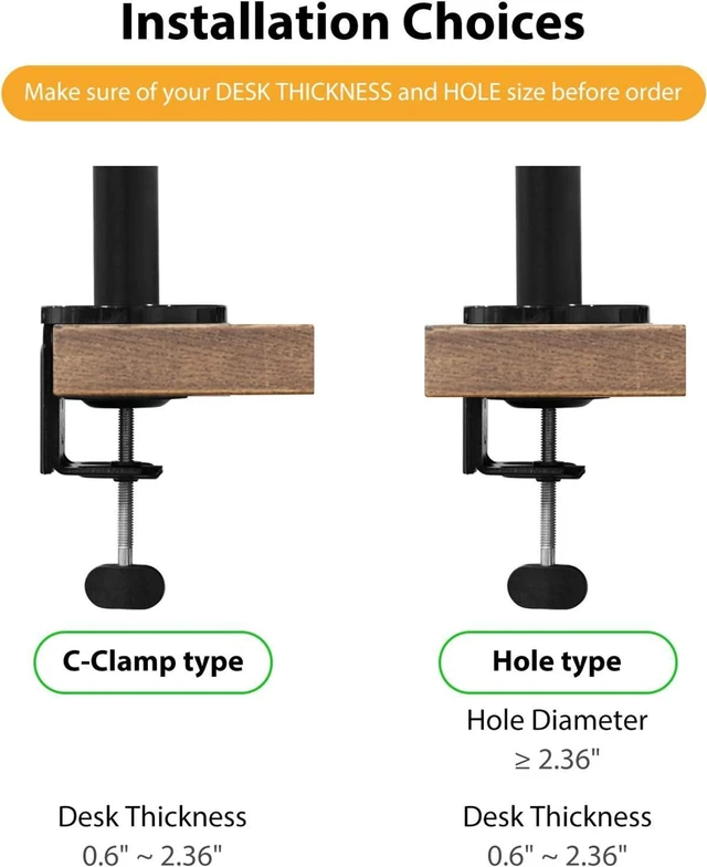 Alt view image 7 of 7 - Viozon Laptop/Notebook/Projector Mount Stand, Height Adjustable Single Arm Mount Support 12-17 inch Laptop/Notebook/Tablet, Free Removable VESA 75X75 and 100X100 for Monitor 17-32 inch.