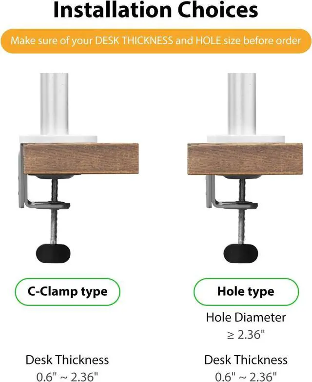 Alt view image 7 of 7 - Viozon Laptop/Notebook/Projector Mount Stand,Height Adjustable Single Arm Mount Support 12-17 inch Laptop/Notebook/Tablet, Free Removable VESA 75X75 and 100X100 for Monitor 17-32 inch (Silver)