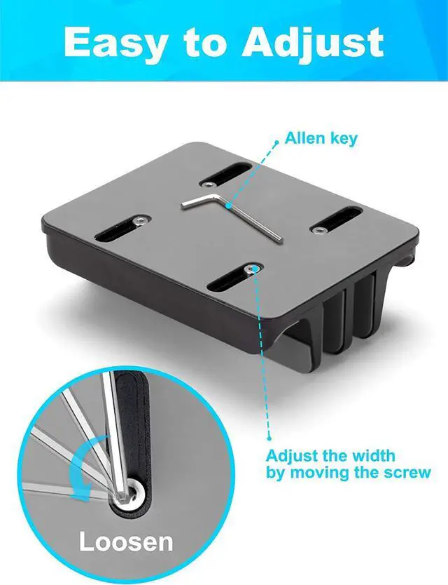 Alt view image 4 of 7 - Adjustable Vertical Laptop Stand Desktop Stand Adjustable Laptop Holder with 2 Slots (up to 17.3 inches) Compatible with All MacBook Pro/Air/Microsoft Surface Newly Designed (Black)