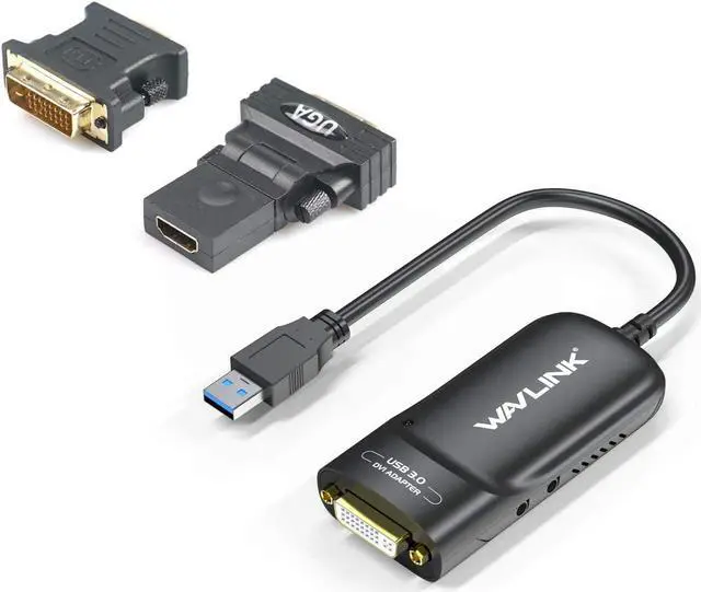 Main image of South City Mall USB3.0 to DVI/VGA Universal Graphic AdapterSupports Primary/2048x1152 Extend/Mirror Video Mode up to 6 Display Units with Aduio Port Displaylink Chip for Windows, Chrome OS