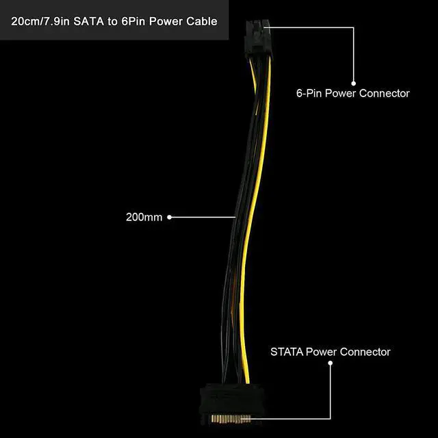 Alt view image 7 of 7 - PCI-E Riser for Bitcoin Litecoin ETH Coin Mining 6 PIN Powered PCIE Extension Cable GPU Riser Ethereum Mining ETH GPU Extension Cable PCIEX1 to PCIE X16 VER006C GPU Riser(Blue 6-PCS)