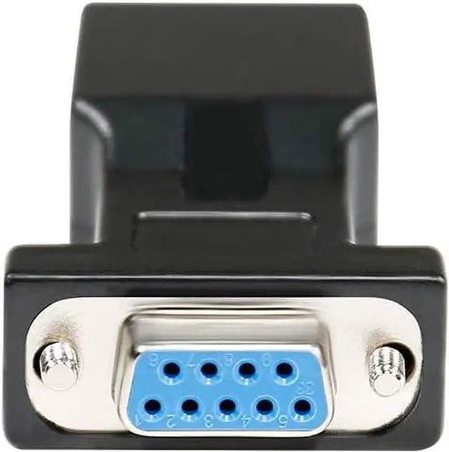 Alt view image 5 of 7 - DTECH RS232 DB9 to RJ45 Serial Adapter DB-9 Female/Male to RJ-45 Female Ethernet Converter (2 Pack)