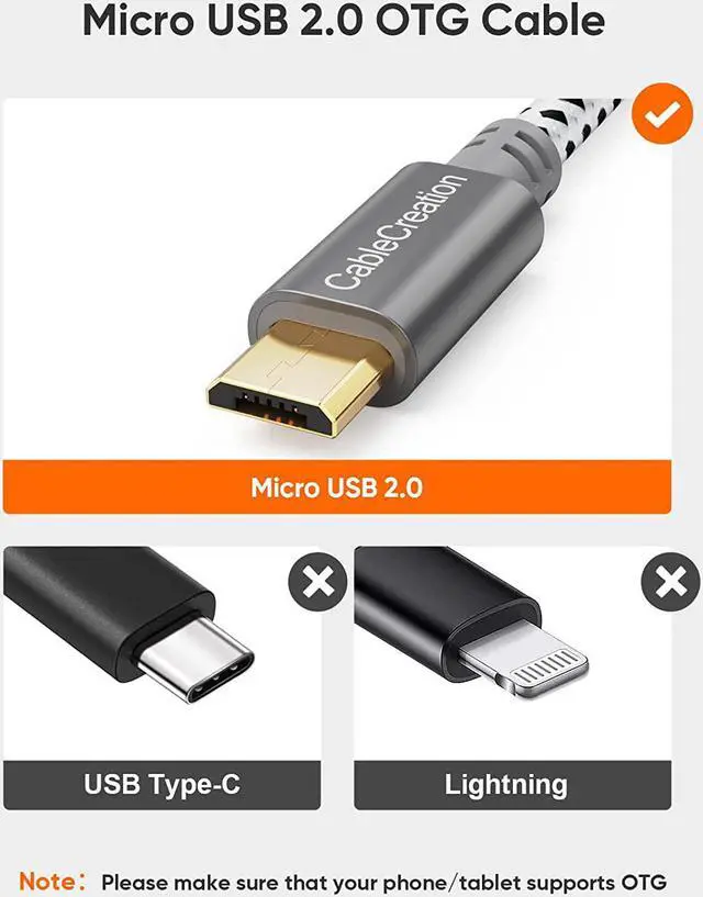 Alt view image 2 of 7 - USB to Micro USB Adapter 0.15m USB 2.0 Male to Female for USB Micro-B Devices S7 Flash Drive Mouse Keyboard Game Controller Aluminum Space Gray