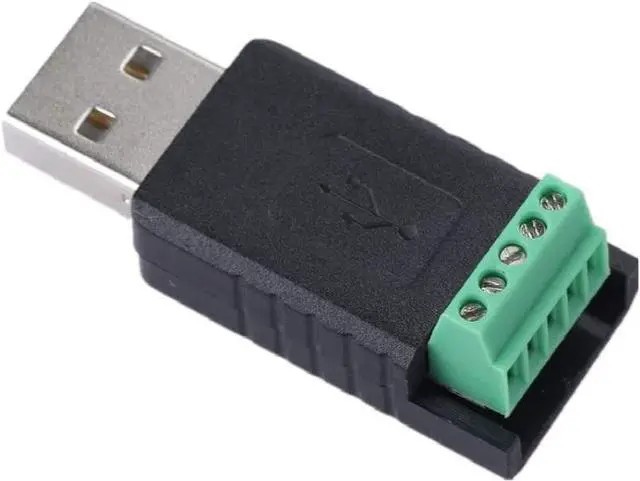 Main image of USB to RS485 Converter Adapter 3.3V 5V FTDI CHIP with Screw Terminals and Windows MacOS Linux Support (Black)
