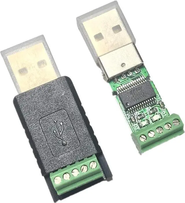 Alt view image 3 of 5 - USB to RS485 Converter Adapter 3.3V 5V FTDI CHIP with Screw Terminals and Windows MacOS Linux Support (Black)