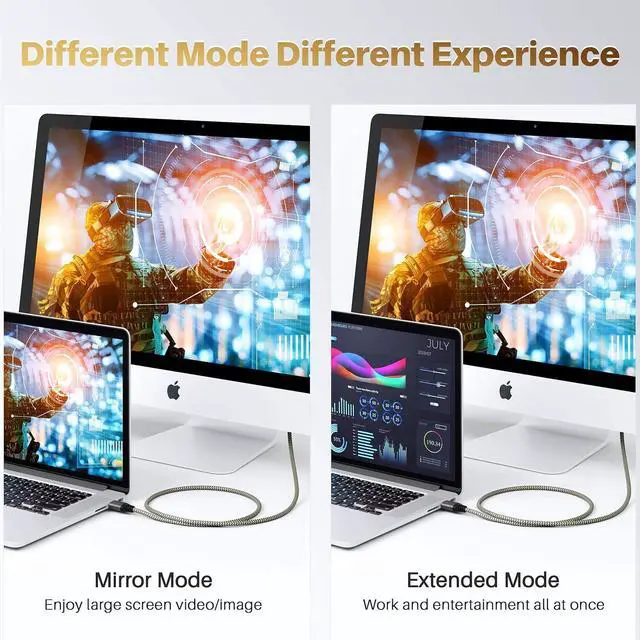 Alt view image 6 of 7 - GEARit DisplayPort to DisplayPort Cable 1.4 (8K@60Hz, 4K@144Hz, 2K@165Hz), 16.5 Feet, 1 Pack